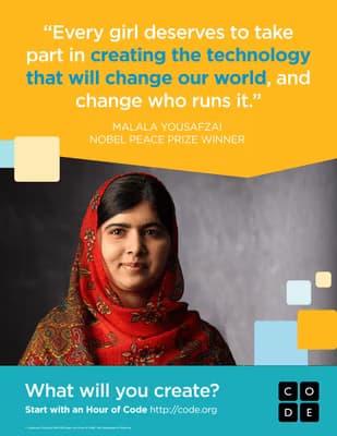 Malala Quote Poster